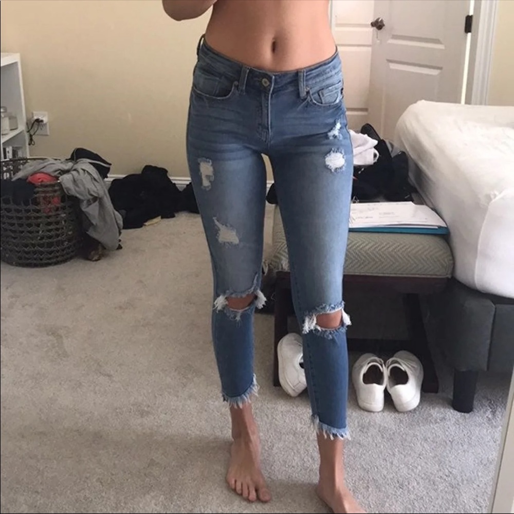 Fashion nova ripped jeans